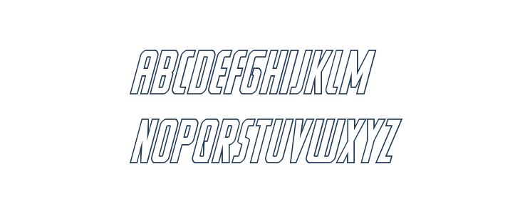 Watchtower Outline Italic Lowercase