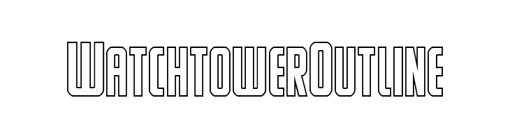Watchtower Outline  لخطوط تنزيل