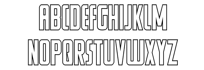 Watchtower Outline Font LOWERCASE