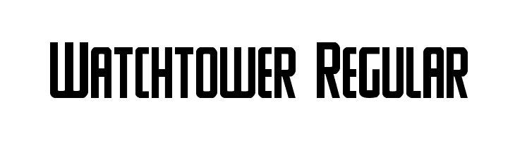 Watchtower Regular Font