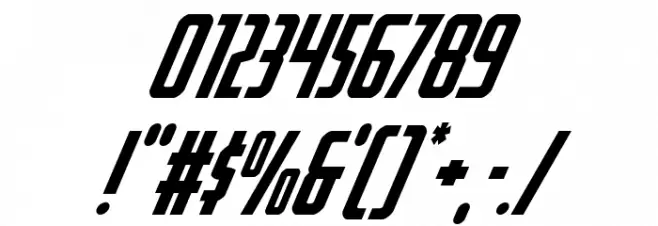 Watchtower Super-Italic Font OTHER CHARS