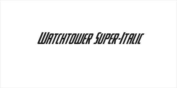 Watchtower Super-Italic Logo