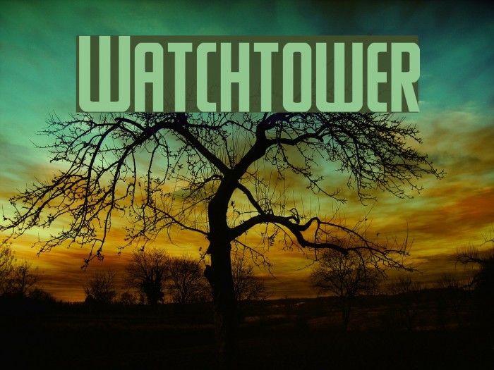 Watchtower Font examples