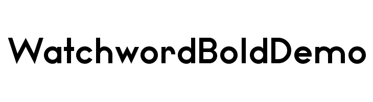 Watchword Bold Demo Caratteri