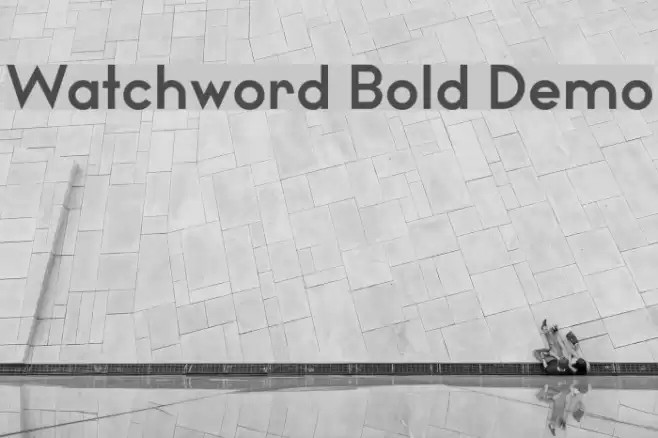 Watchword Bold Demo Caratteri examples