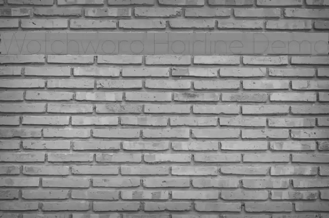 Watchword Hairline Demo Font examples