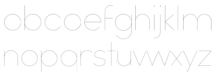 Watchword Hairline Demo Font LOWERCASE