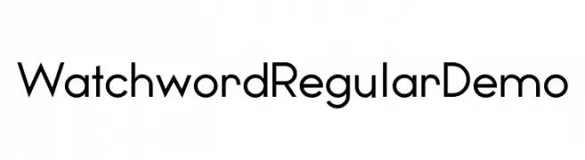 Watchword Regular Demo  baixar fontes gratis