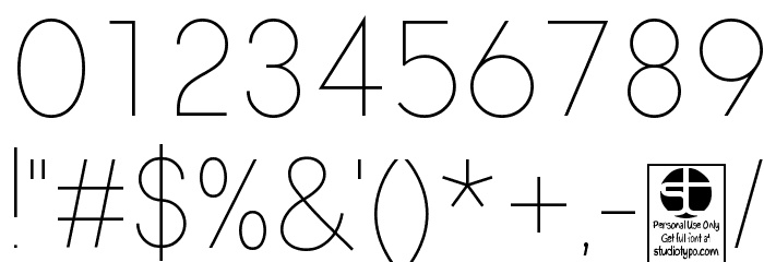 Watchword Thin Demo Font OTHER CHARS