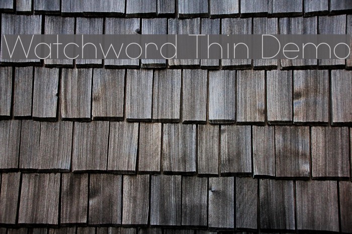 Watchword Thin Demo Font examples