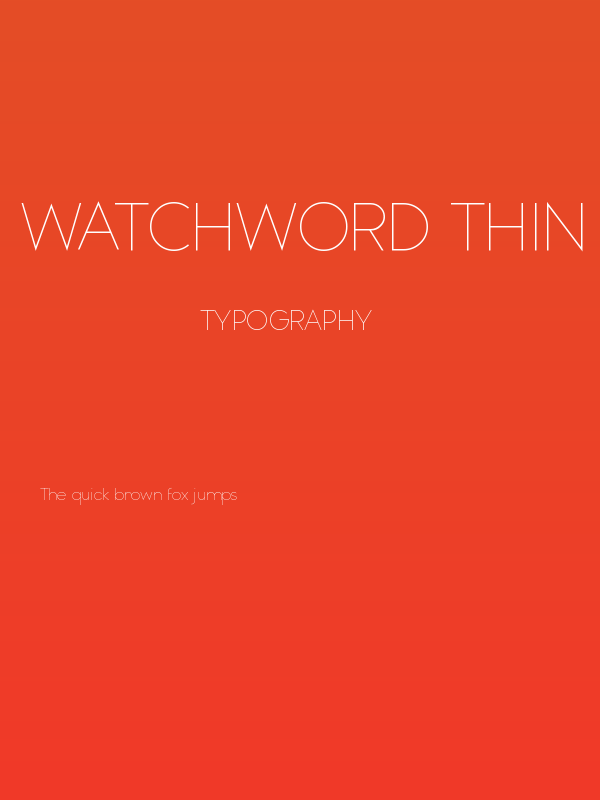 Watchword Thin Demo Poster
