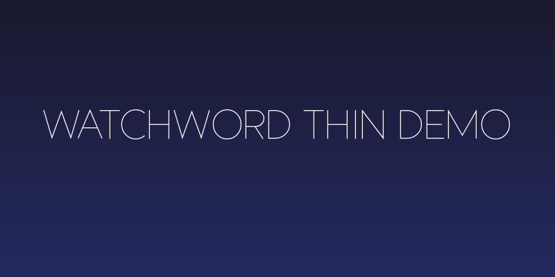 Watchword Thin Demo Social Header
