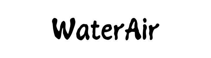 Water Air  Frei Schriftart Herunterladen