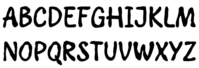Water Air Font UPPERCASE