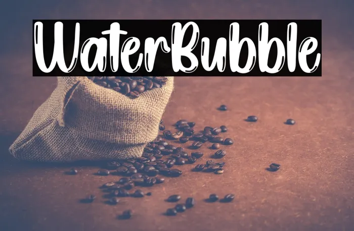Water Bubble Example 3