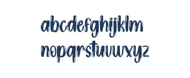 Water Bubble Lowercase