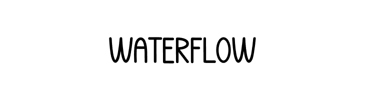 Water Flow  フリーフォントのダウンロード