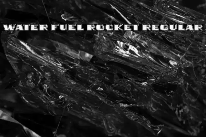 Water Fuel Rocket Regular Font examples