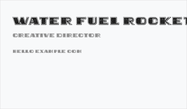 Water Fuel Rocket Regular Business Card