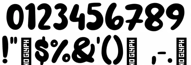 Water Galon Font OTHER CHARS