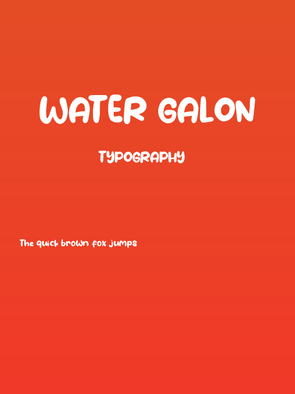 Water Galon Poster