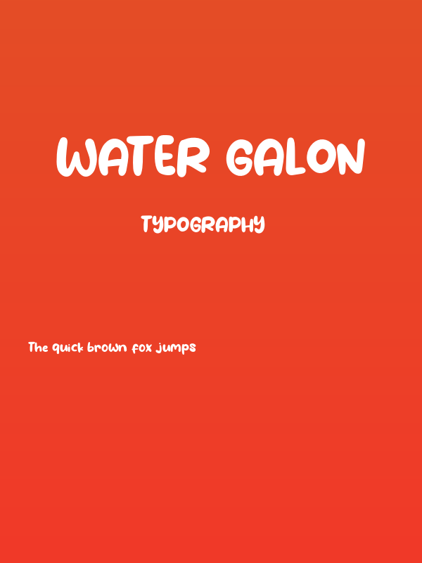 Water Galon Poster