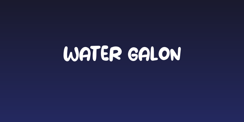 Water Galon Social Header