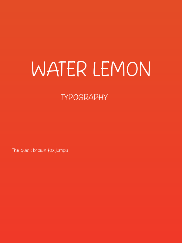 Water Lemon Poster