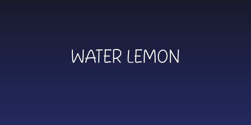 Water Lemon Social Header