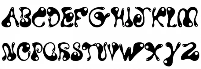 Water Park خط أحرف صغيرة