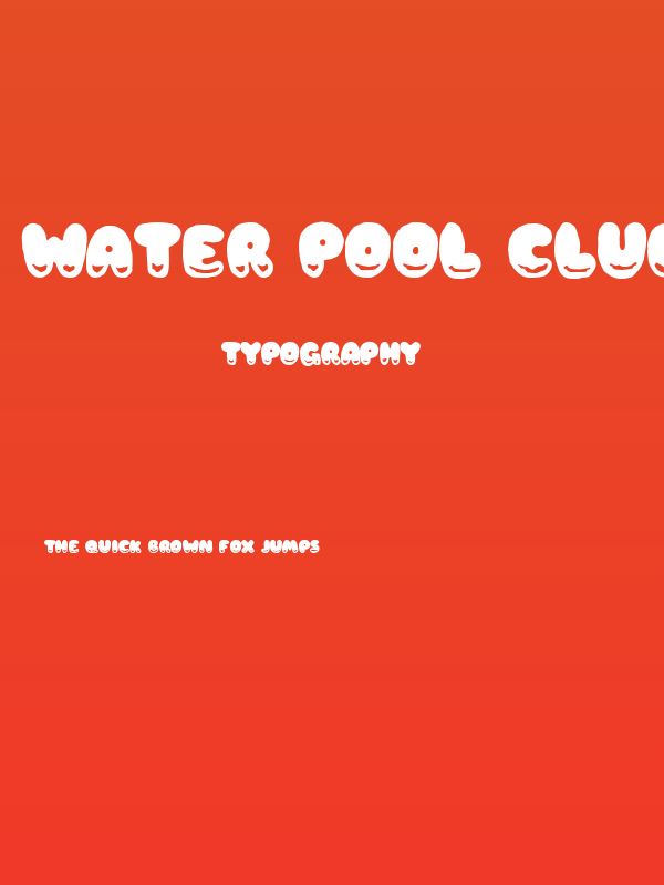 Water Pool Club Poster