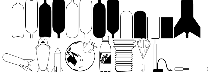 Water Rocket PG Font OTHER CHARS