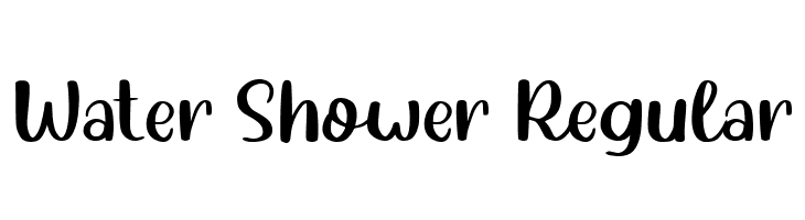 Water Shower Regular  नि: शुल्क फ़ॉन्ट्स डाउनलोड