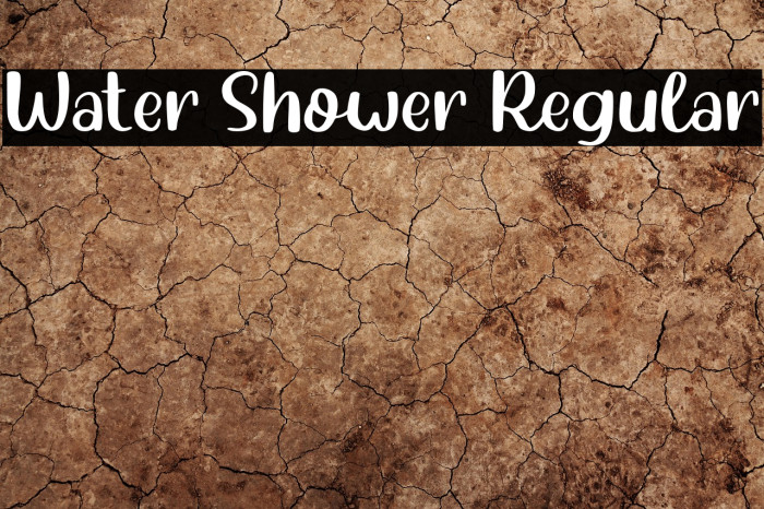 Water Shower Regular Example 3