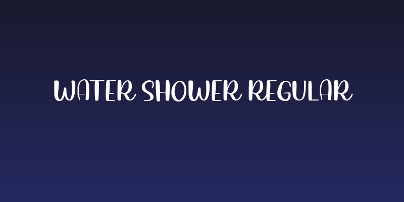 Water Shower Regular Social Header