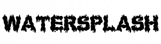 Water Splash  Frei Schriftart Herunterladen