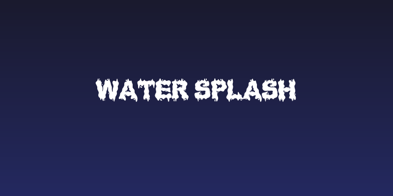 Water Splash Social Header