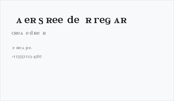 Water Street Detour Regular Business Card