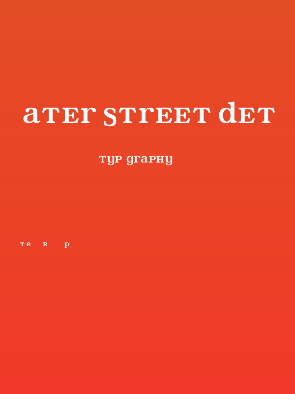 Water Street Detour Regular Poster