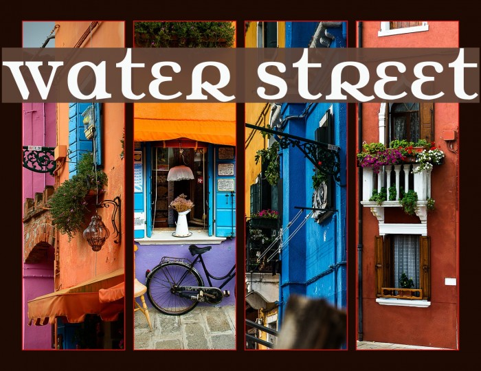 Water Street Font examples