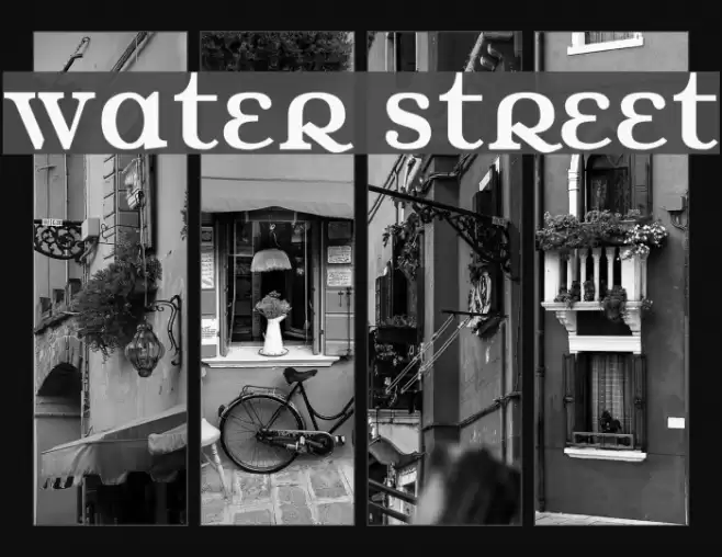 Water Street خط examples