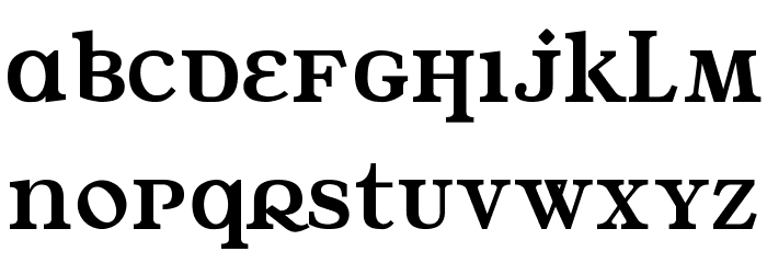 Water Street Font LOWERCASE