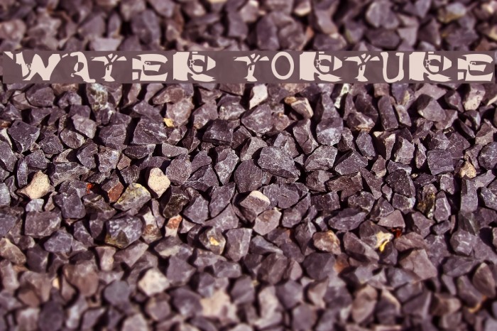 Water Torture Font examples