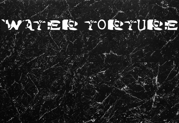 Water Torture Font examples
