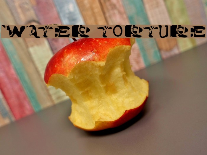 Water Torture Font examples
