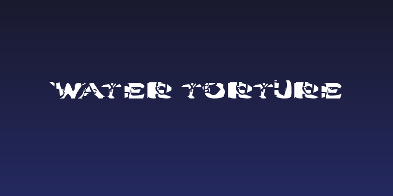 Water Torture Social Header