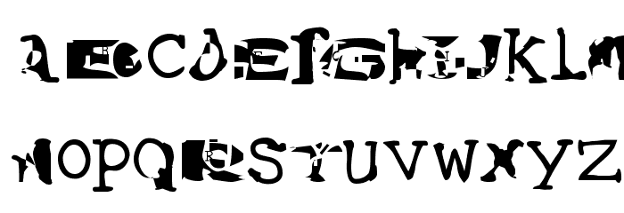 Water Torture Font LOWERCASE