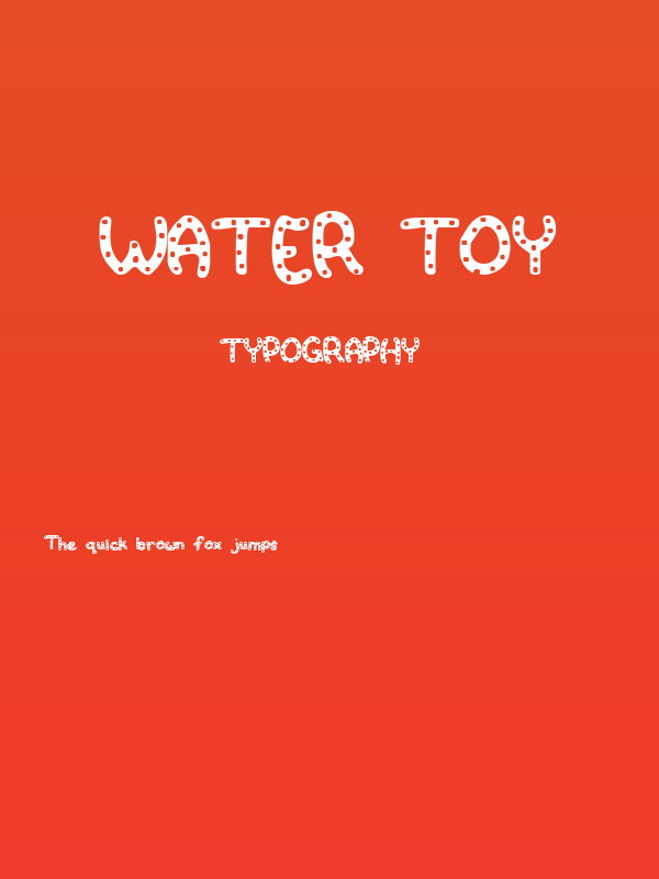 Water Toy Poster