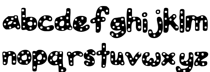 Water Toy Font LOWERCASE