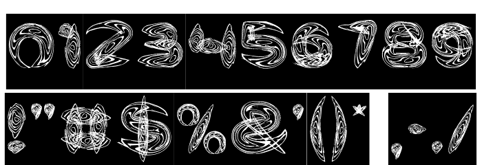Water and Gasoline-Inverse Font OTHER CHARS